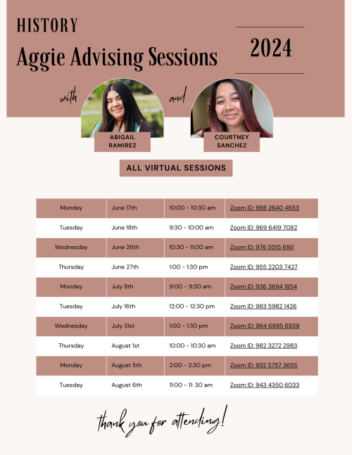 Transfer Students History Department